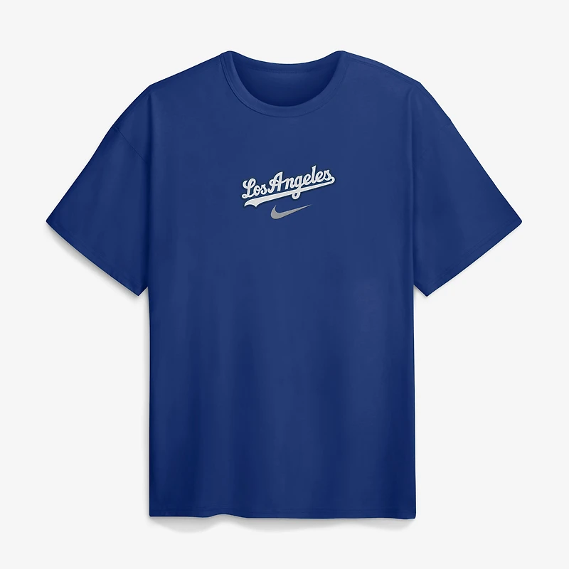 T-shirt Nike Max90 pour homme, logo royal des Dodgers de Los Angeles