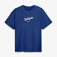 T-shirt Nike Max90 pour homme, logo royal des Dodgers de Los Angeles