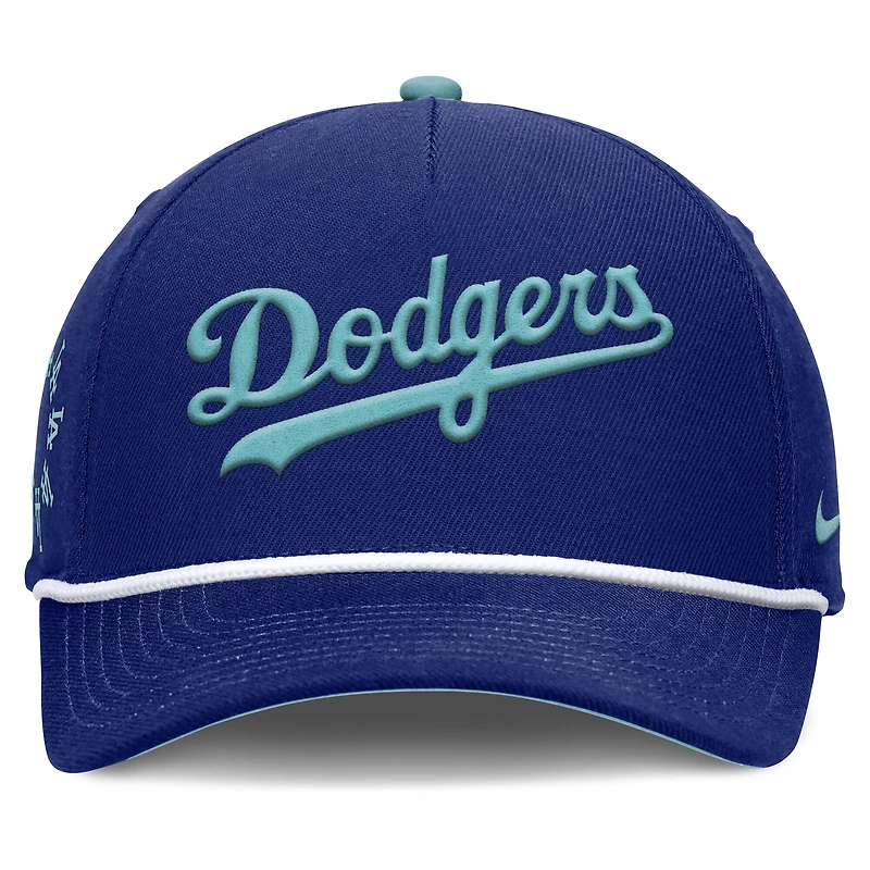 Casquette ajustable Nike Royal Los Angeles Dodgers pour homme, motif Père's Day Rise