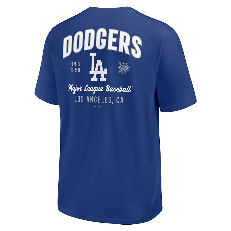 T-shirt Nike Max90 Royal Los Angeles Dodgers pour homme