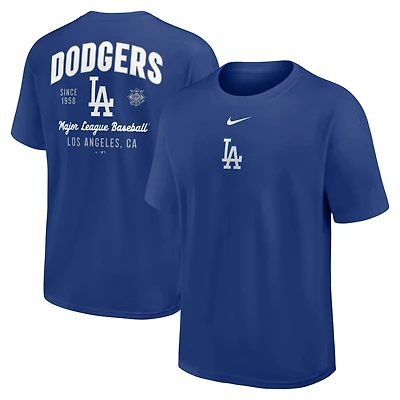 T-shirt Nike Max90 Royal Los Angeles Dodgers pour homme