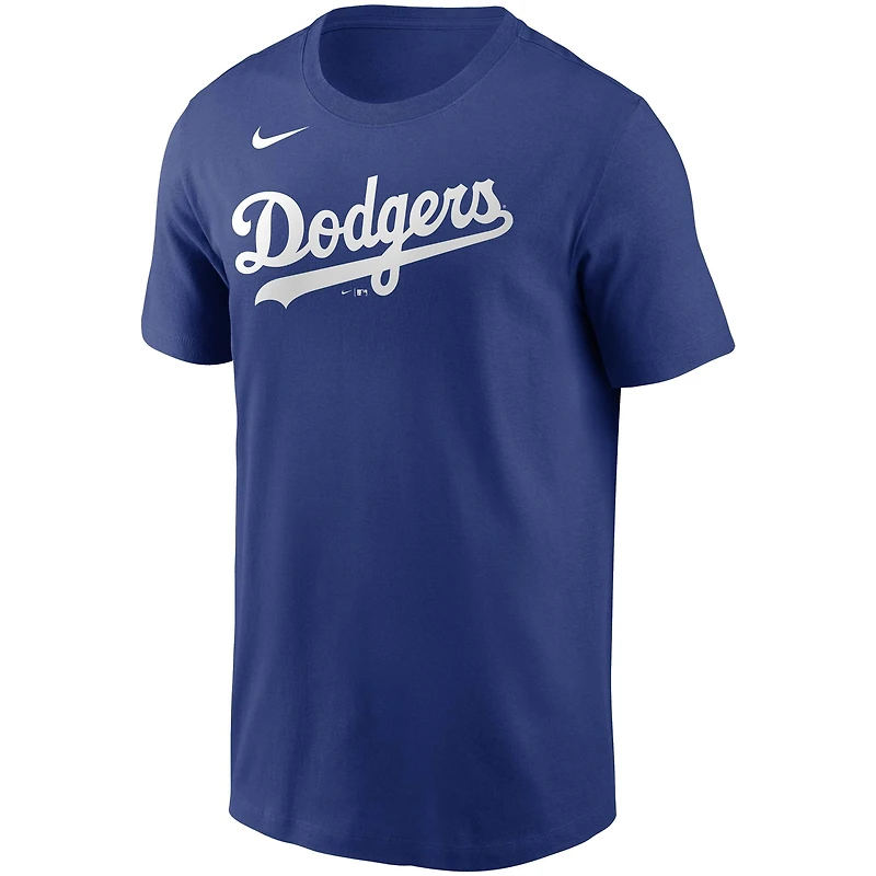 Men's Nike Royal Los Angeles Dodgers Team Wordmark T-Shirt