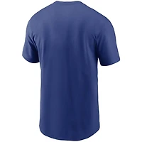 T-shirt Nike Royal Los Angeles Dodgers Team Wordmark pour homme