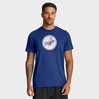 T-shirt Nike Royal Los Angeles Dodgers Tri-Blend Logo pour homme