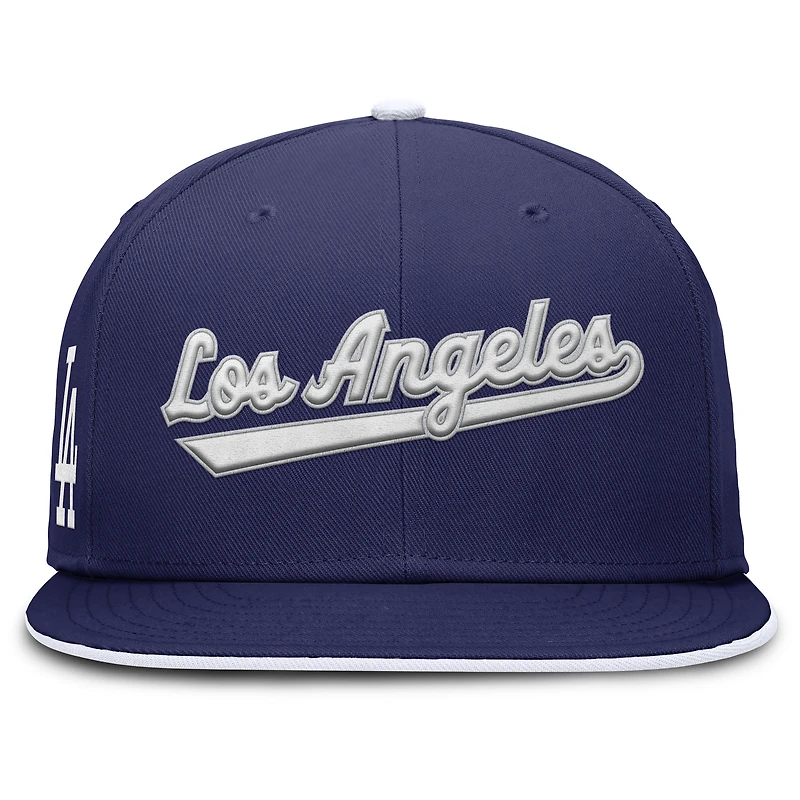 Casquette ajustée Nike Royal Los Angeles Dodgers True Performance pour homme