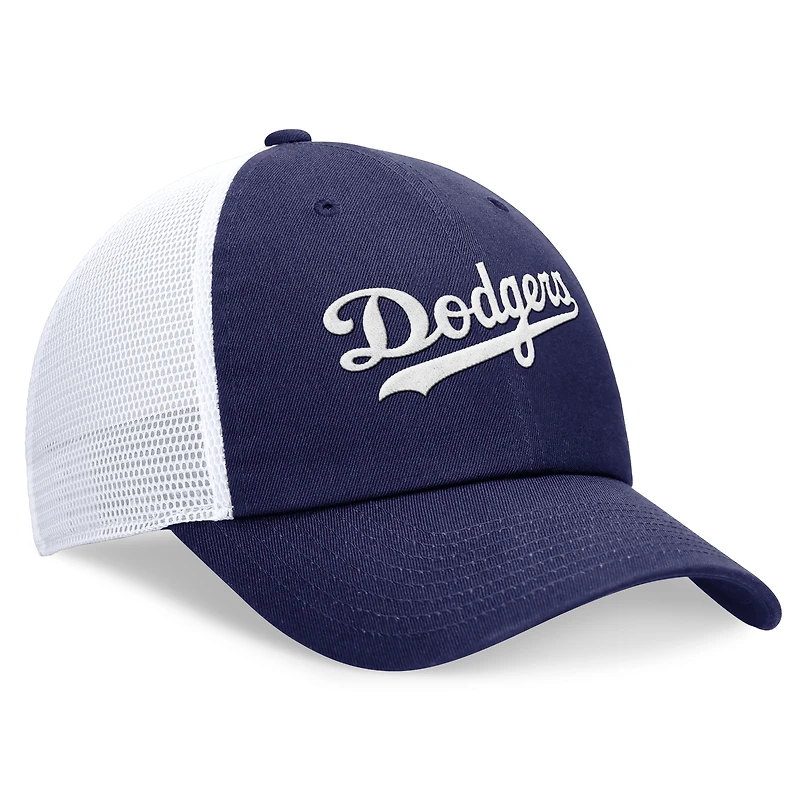 Casquette de camionneur ajustable Nike Royal Los Angeles Dodgers Wordmark pour homme