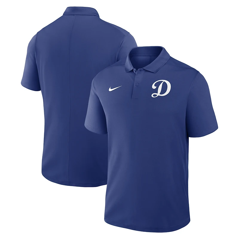 Polo Nike Rush Blue Los Angeles Dodgers Tertiary Victory Dri-FIT pour homme
