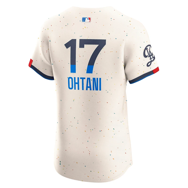 Men's Nike Shohei Ohtani Cream Los Angeles Dodgers City Connect Elite Jersey