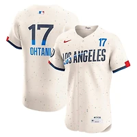 Men's Nike Shohei Ohtani Cream Los Angeles Dodgers City Connect Elite Jersey