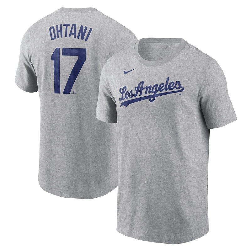 T-shirt Nike Shohei Ohtani pour homme, blanc, Los Angeles Dodgers 2024 Fuse Name & Number