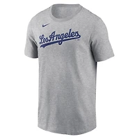 Men's Nike Shohei Ohtani Gray Los Angeles Dodgers 2024 Fuse Name & Number T-Shirt