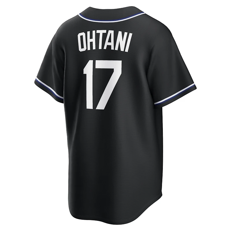 Men's Nike Shohei Ohtani Los Angeles Dodgers Fashion Replica Black Out Jersey