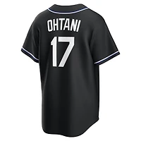 Men's Nike Shohei Ohtani Los Angeles Dodgers Fashion Replica Black Out Jersey