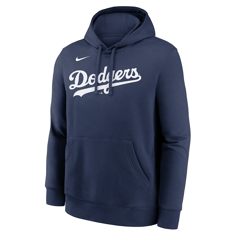 Sweat à capuche Nike Shohei Ohtani bleu marine pour homme, avec nom et numéro du joueur des Dodgers de Los Angeles.