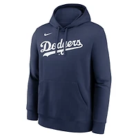 Sweat à capuche Nike Shohei Ohtani bleu marine pour homme, avec nom et numéro du joueur des Dodgers de Los Angeles.