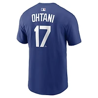 T-shirt Nike pour homme avec le nom et numéro du joueur Shohei Ohtani des Dodgers de Los Angeles (Royal)