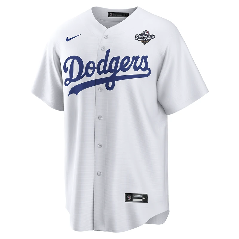 Maillot Nike Shohei Ohtani blanc pour homme des Los Angeles Dodgers 2025 World Series Domicile Réplique