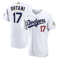 Men's Nike Shohei Ohtani White Los Angeles Dodgers 2026 Gold Collection Authentic Jersey