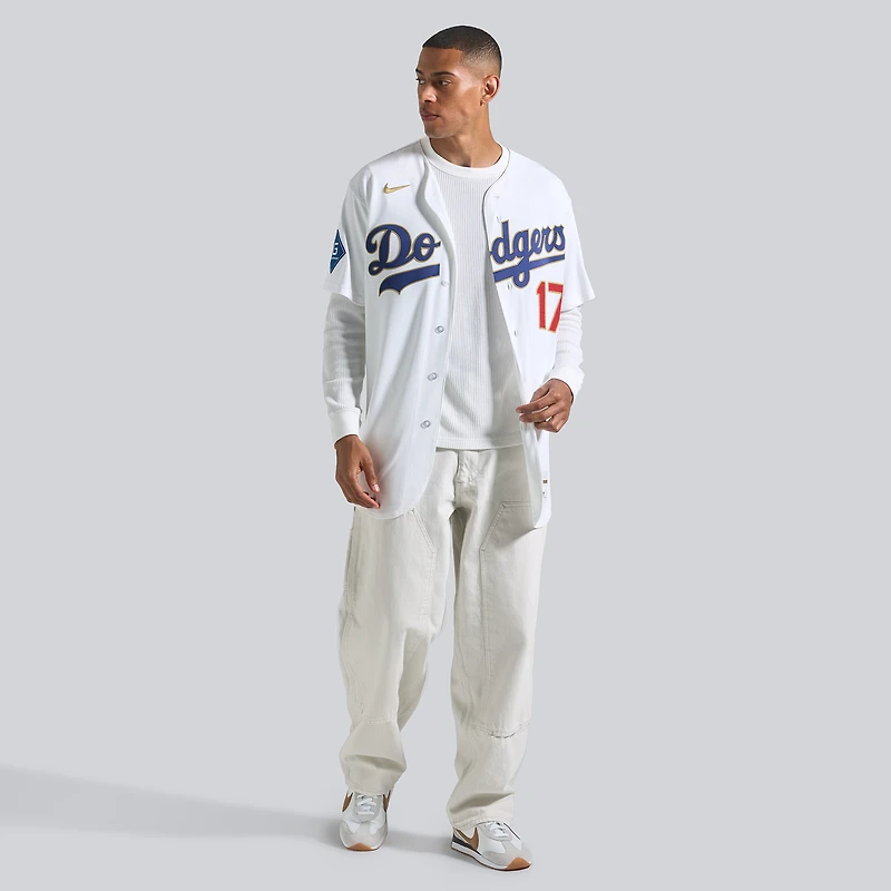Men's Nike Shohei Ohtani White Los Angeles Dodgers 2026 Gold Collection Authentic Jersey