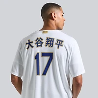Men's Nike Shohei Ohtani White Los Angeles Dodgers 2026 Gold Collection Kanji Stadium Jersey