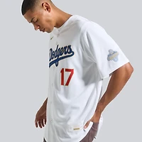 Maillot Nike Shohei Ohtani blanc Los Angeles Dodgers Collection Or 2026 Kanji Stadium pour homme