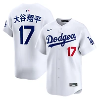 Maillot de joueur Nike Shohei Ohtani blanc Los Angeles Dodgers Home Limited Kanji pour homme