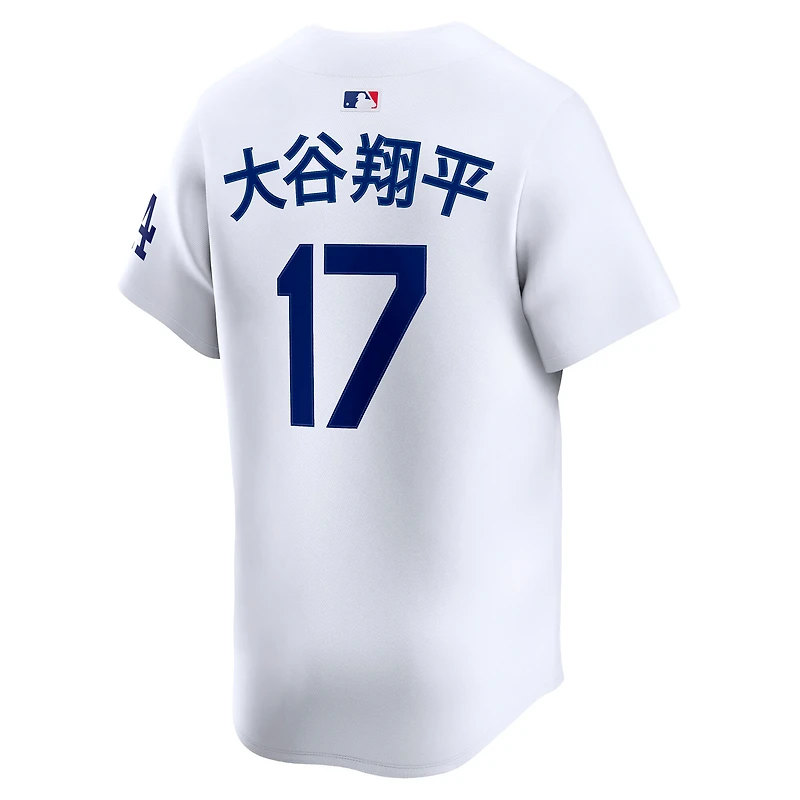 Maillot de joueur Nike Shohei Ohtani blanc Los Angeles Dodgers Home Limited Kanji pour homme