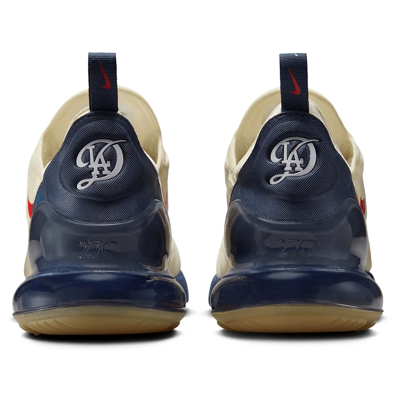 Baskets Nike Air Max 270 City Connect 2025 pour homme, couleur beige, des Los Angeles Dodgers