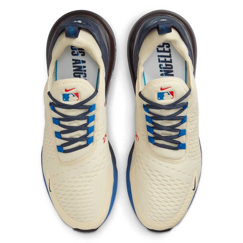 Baskets Nike Air Max 270 City Connect 2025 pour homme, couleur beige, des Los Angeles Dodgers