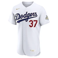 Men's Nike Teoscar Hernández White Los Angeles Dodgers 2026 Gold Collection Authentic Jersey