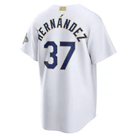 Maillot de stade Nike Teoscar Hernández blanc Los Angeles Dodgers Collection Or 2026 pour homme