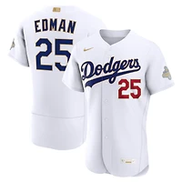 Maillot authentique Nike Tommy Edman blanc Los Angeles Dodgers Collection Or 2026 pour homme