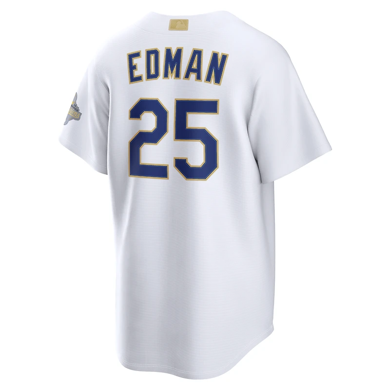 Maillot de stade Nike Tommy Edman blanc Los Angeles Dodgers Collection Or 2026 pour homme