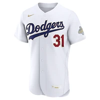 Men's Nike Tyler Glasnow White Los Angeles Dodgers 2026 Gold Collection Authentic Jersey
