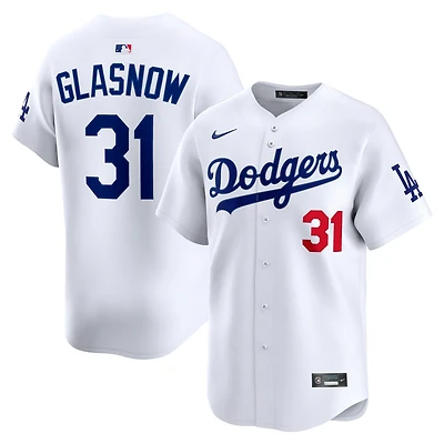 Maillot de joueur Nike Tyler Glasnow blanc Los Angeles Dodgers Home Limited pour homme