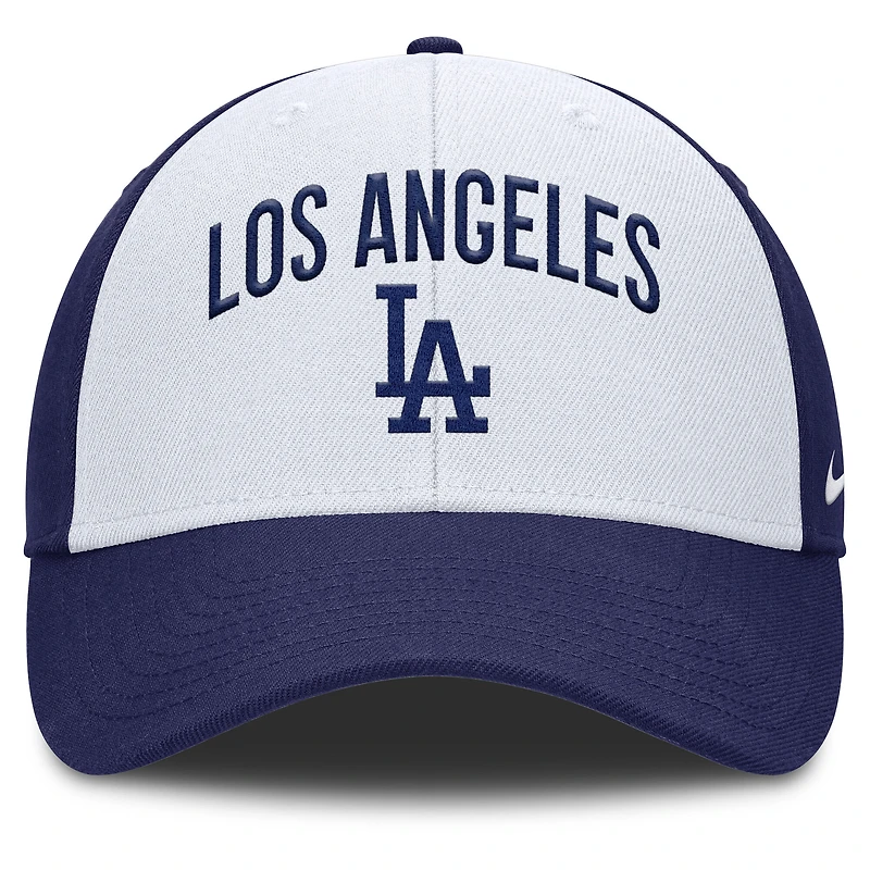 Men's Nike White/Royal Los Angeles Dodgers Club Performance Adjustable Hat
