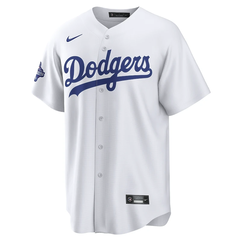 Men's Nike  White Los Angeles Dodgers 2025 World Series Champions Home Replica Jersey