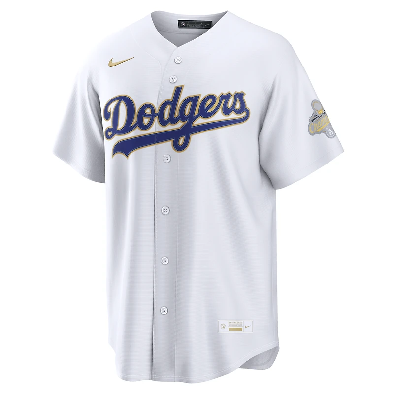 Men's Nike White Los Angeles Dodgers 2026 Gold Collection Stadium Jersey