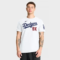 T-shirt Nike blanc pour homme Los Angeles Dodgers 9X Champions