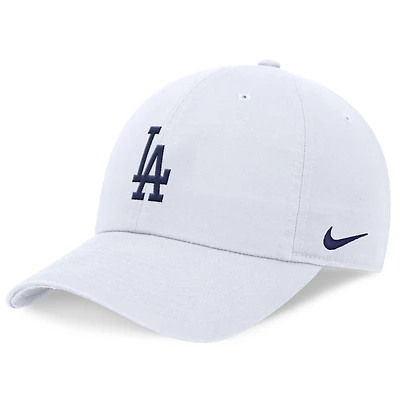Casquette ajustable Nike Los Angeles Dodgers Club pour homme, blanche