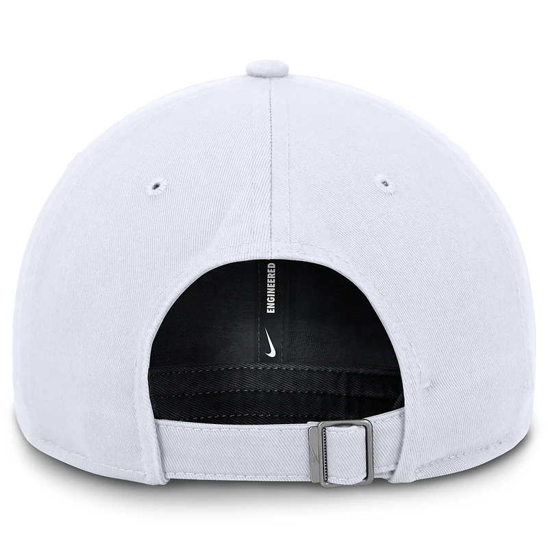 Casquette ajustable Nike blanche Los Angeles Dodgers Club pour homme