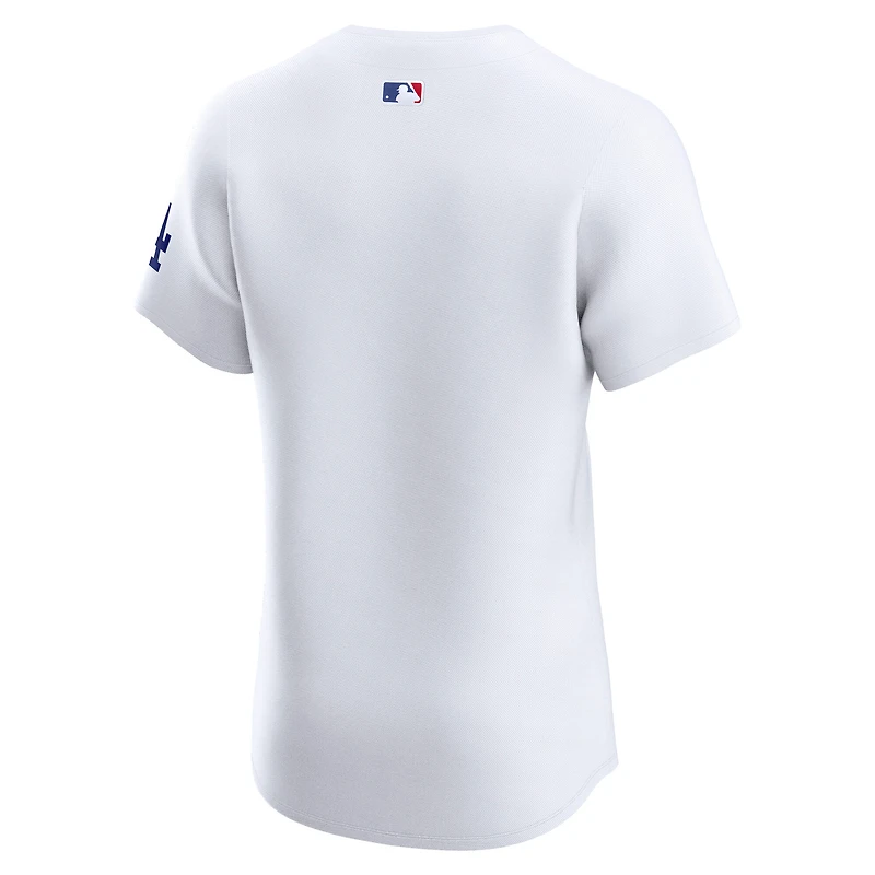 Maillot Nike blanc domicile Elite des Los Angeles Dodgers pour homme