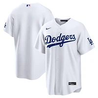 Maillot domicile Nike blanc pour homme des Dodgers de Los Angeles