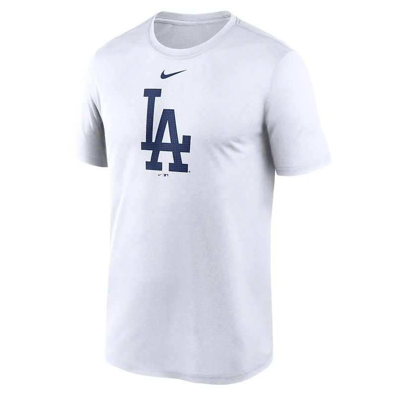 Men's Nike  White Los Angeles Dodgers Legend Fuse Large Logo Performance T-Shirt