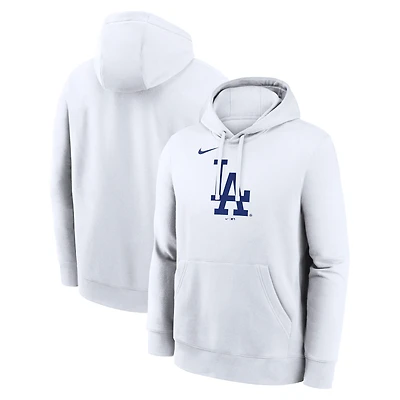 Men's Nike White Los Angeles Dodgers Logo Club Hoodie