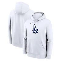 Men's Nike White Los Angeles Dodgers Logo Club Hoodie