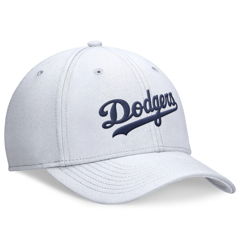 Casquette Nike Performance Flex blanche des Los Angeles Dodgers pour homme