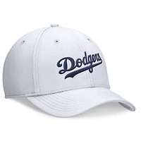 Casquette Nike Performance Flex blanche des Los Angeles Dodgers pour homme