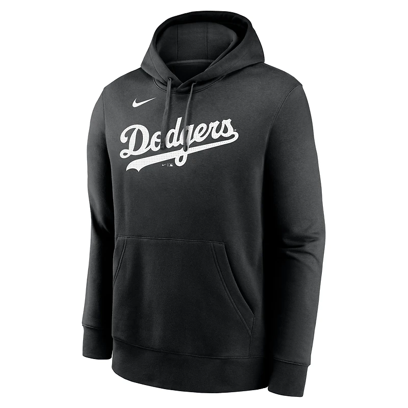 Men's Nike Yoshinobu Yamamoto Black Los Angeles Dodgers Player Name & Number Club Fleece Pullover Hoodie