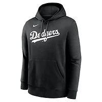 Men's Nike Yoshinobu Yamamoto Black Los Angeles Dodgers Player Name & Number Club Fleece Pullover Hoodie